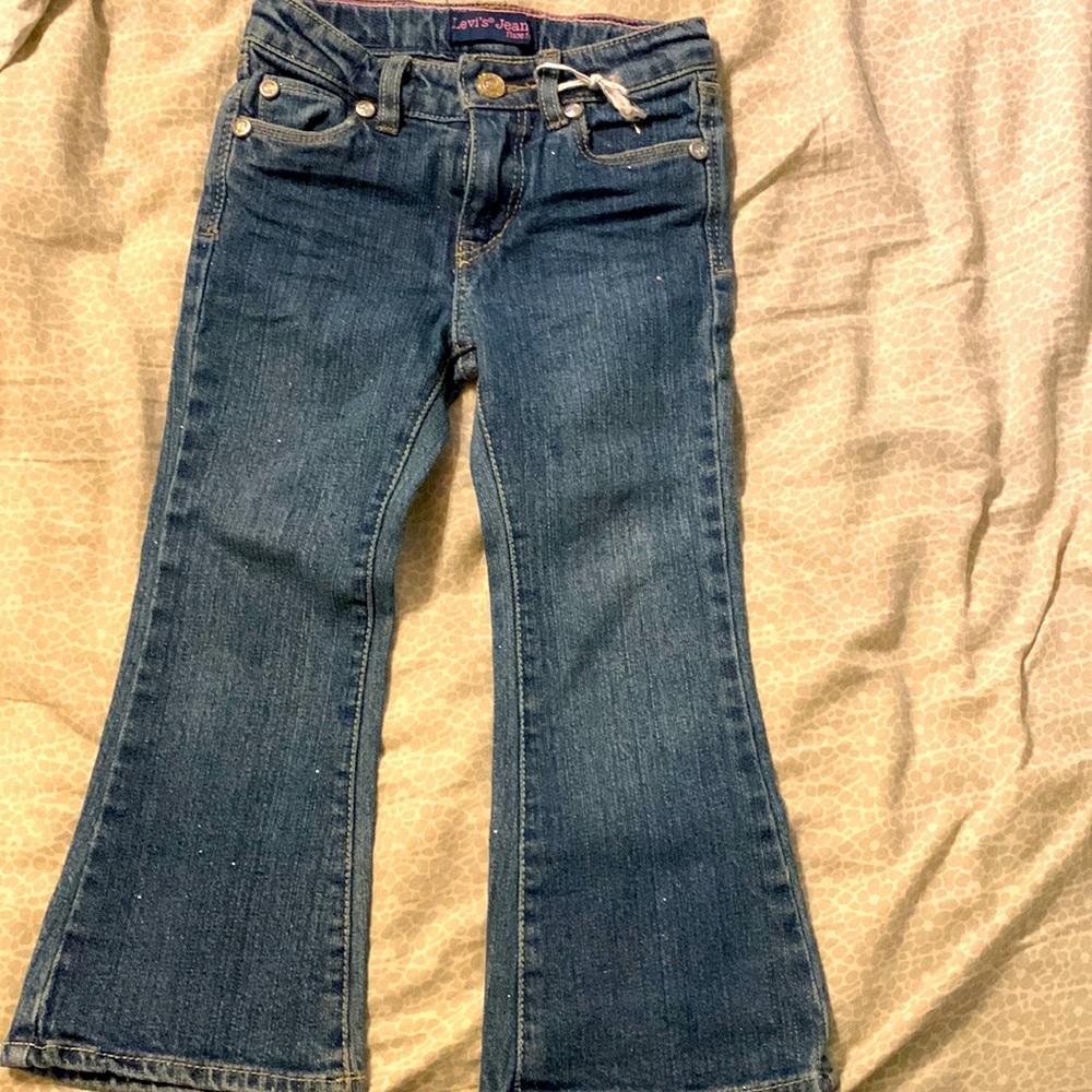 Toddler girls size 3 flare fit jeans. Like new